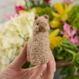 Alpaca Light Brown Ornament