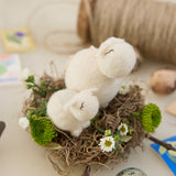 Mama & Baby Lamb Ornament Duo