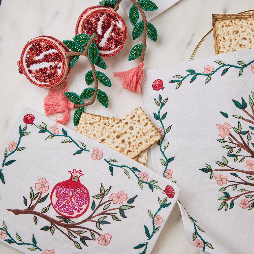 Pomegranate Beaded Ornament