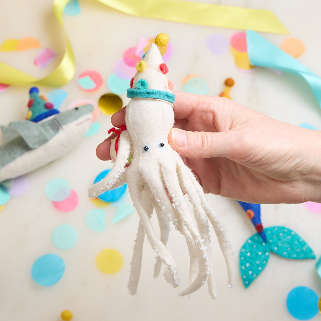 Let's Birthday Party Octopus Ornament