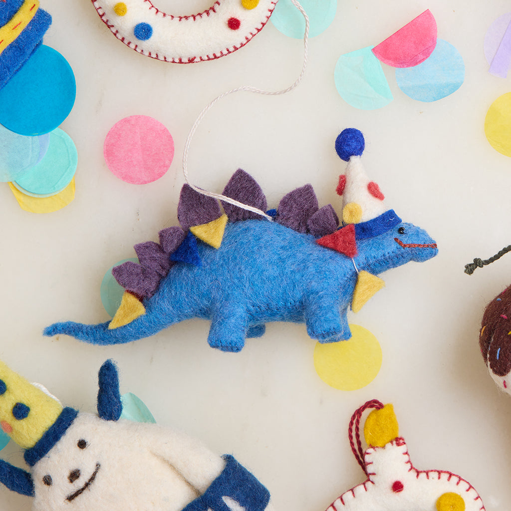 Party Animal Stegosaurus Ornament