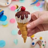 Waffle Cone Ice Cream Ornament