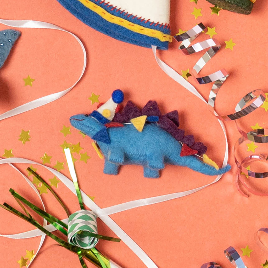 Party Animal Stegosaurus Ornament