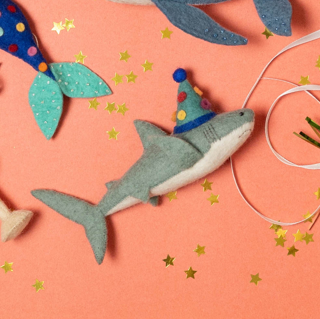 Party Hard Great White Shark Ornament