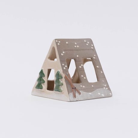 A-Frame House Ceramic Tea-Light Holder