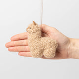 Alpaca Light Brown Ornament