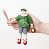 Baseball Santa Ornament