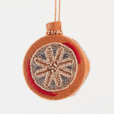 Beaded Vintage Bauble Ornament Foxy