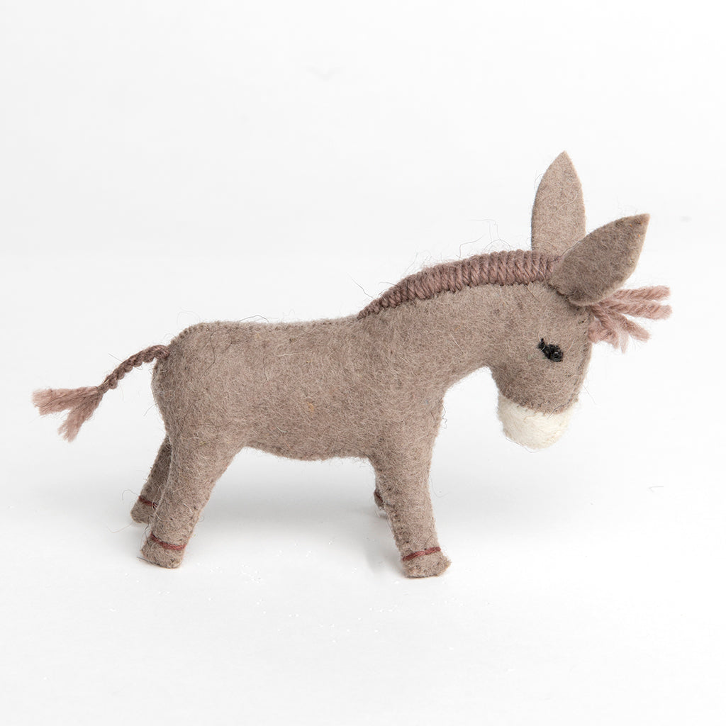 Brown Donkey Ornament