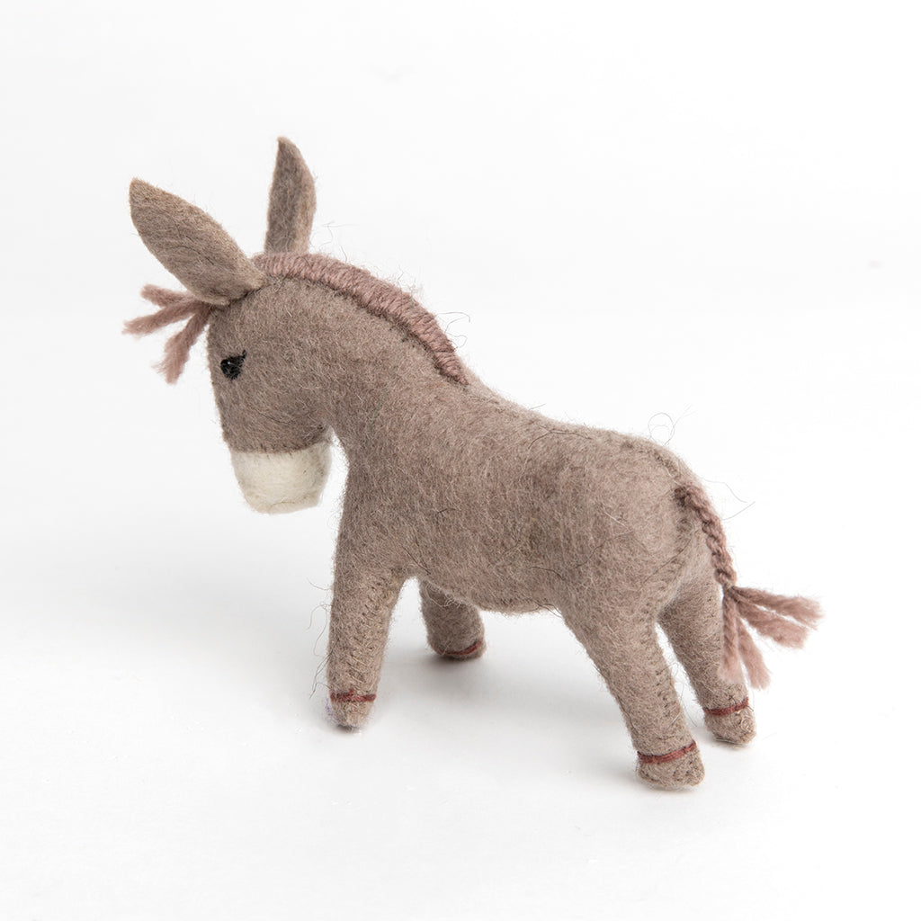 Brown Donkey Ornament