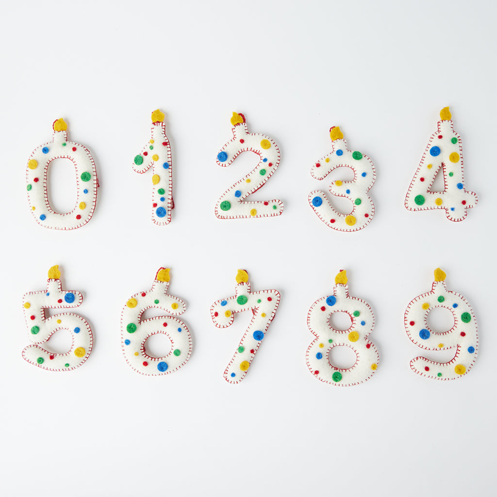 Birthday Confetti Candle Numbers