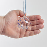 Blue Dots Glass Bauble Ornament