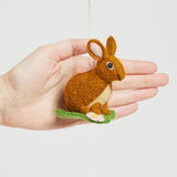 Bundle of 5 Easter Bunny Ornaments