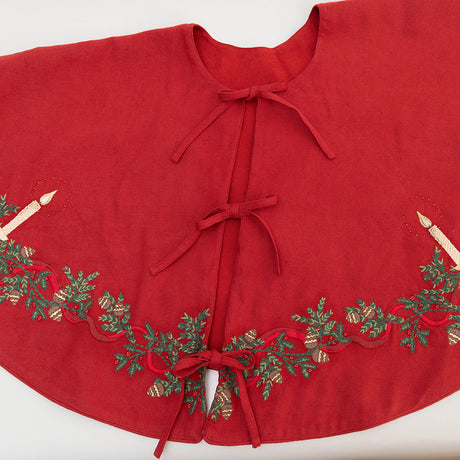 Candle Garland Tree Skirt - Red