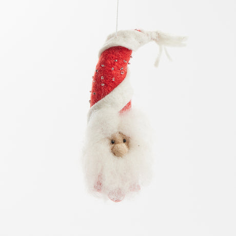 Candy Cane Swirl Tomte Gnome Ornament