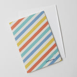 Celebrate Stripes Birthday Card