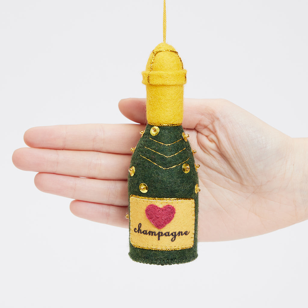 Bubbly Celebration Champagne Ornament