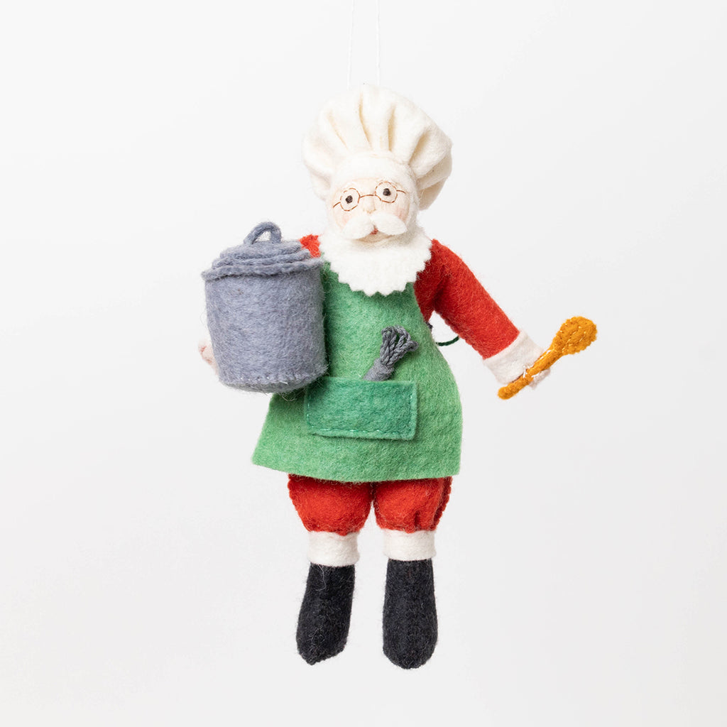 Chef Santa Ornament