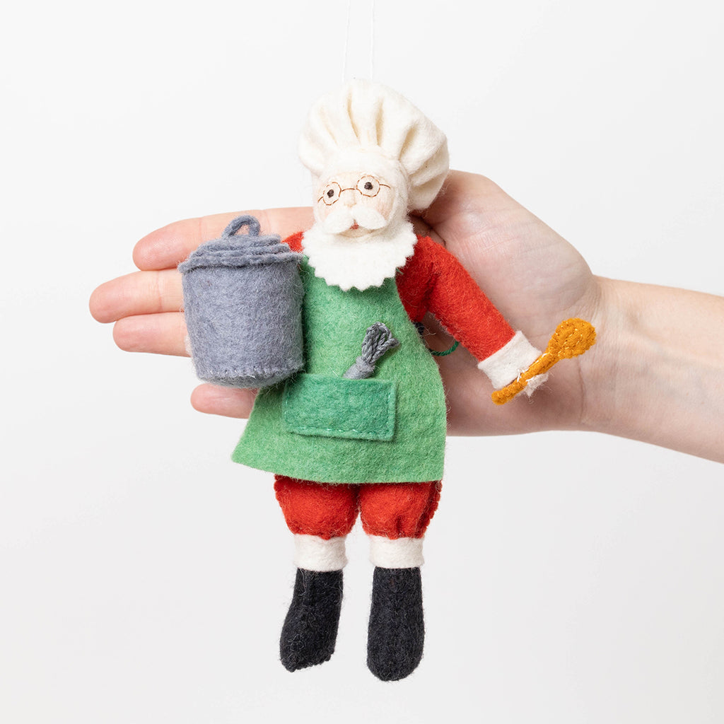 Chef Santa Ornament