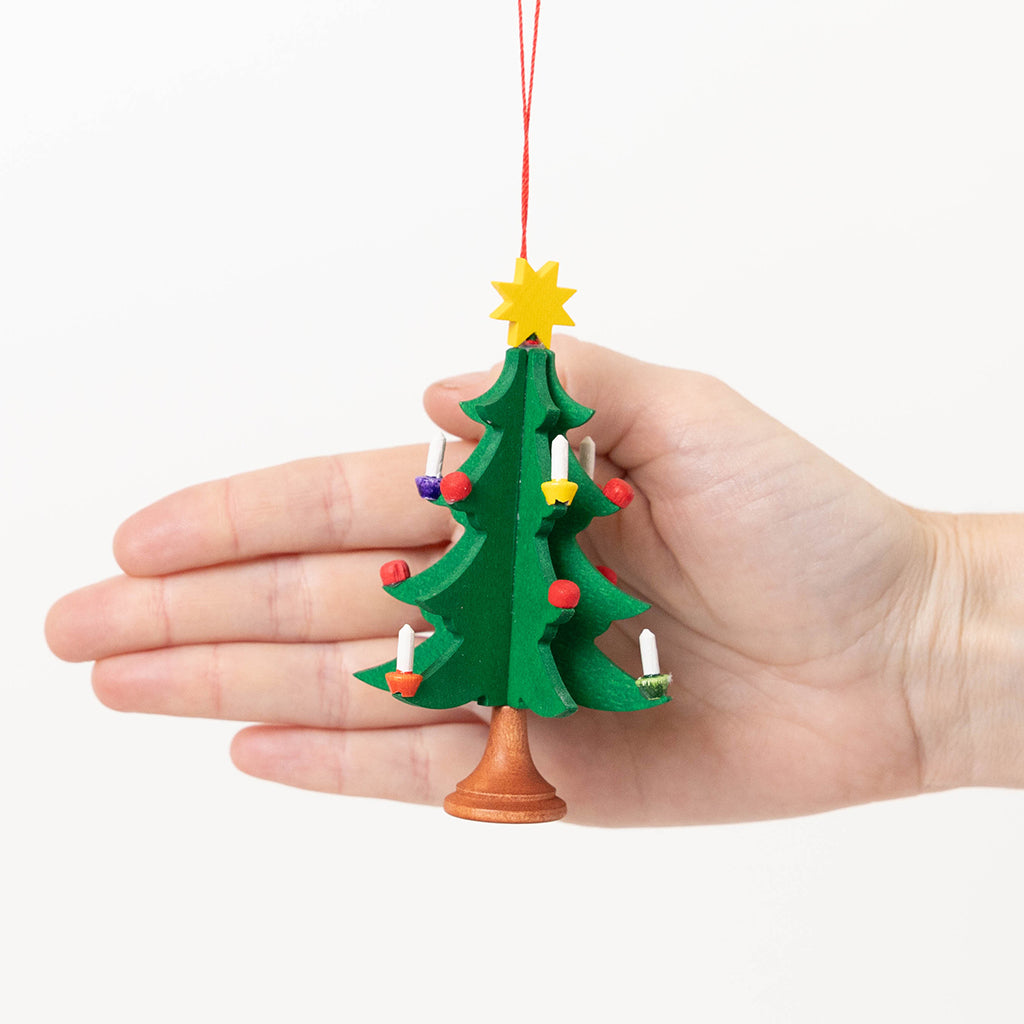 Christmas Tree Handmade German Wooden Ornament