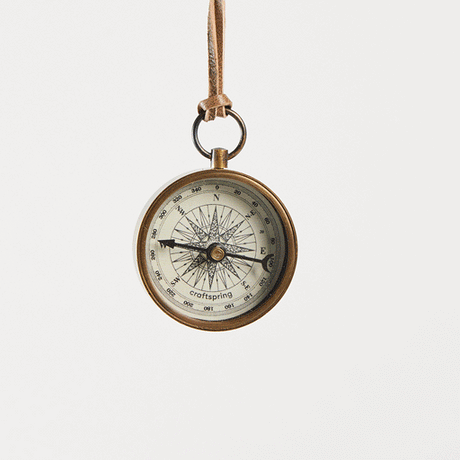 Compass Ornament - Brass