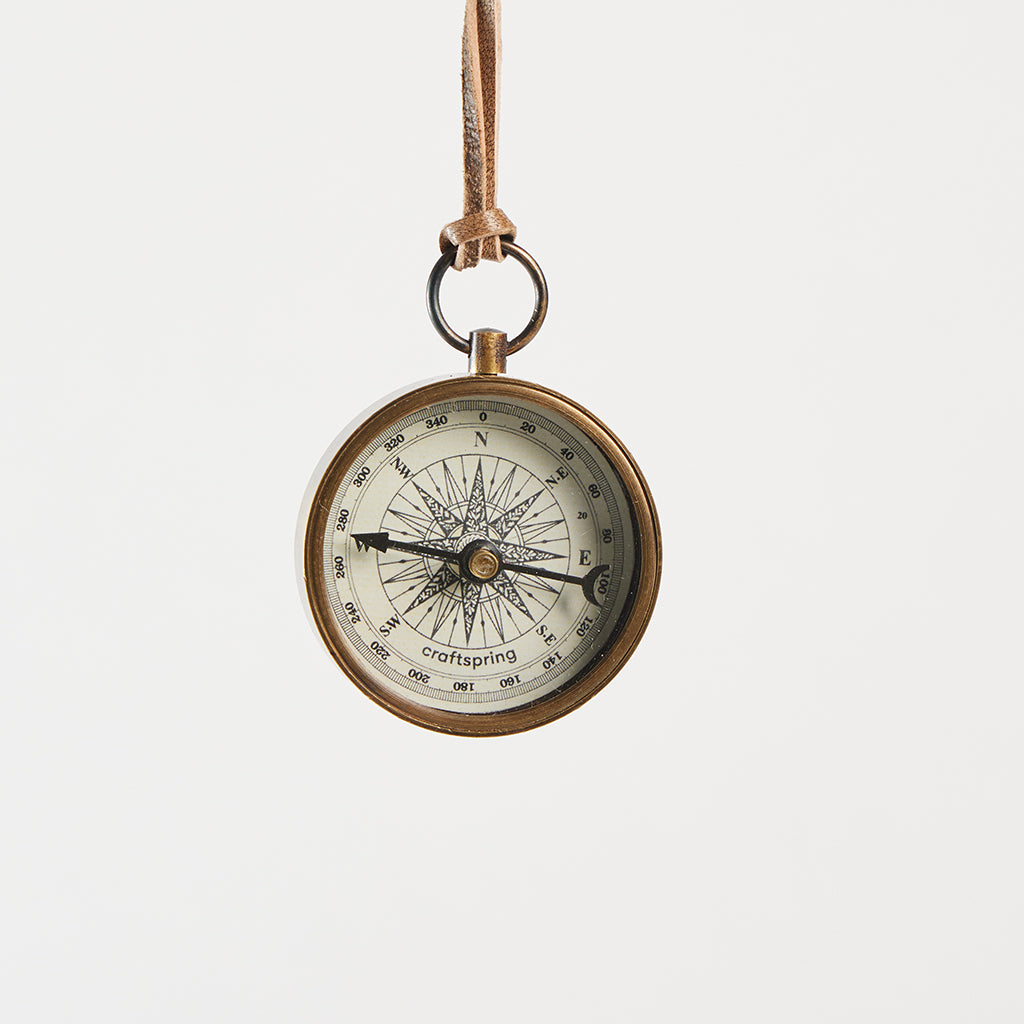 Compass Ornament - Brass