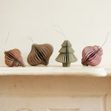 Paper Ornament Pastel Set of 4