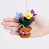 Spring Crocus Flower Pot Ornament