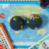 Planet Earth Ornament Set of 2