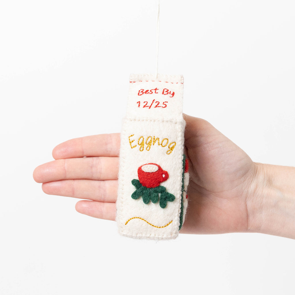 Eggnog Carton Ornament