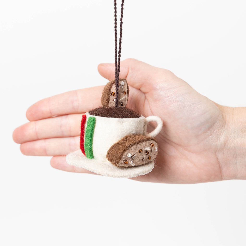 Espresso with Biscotti Ornament