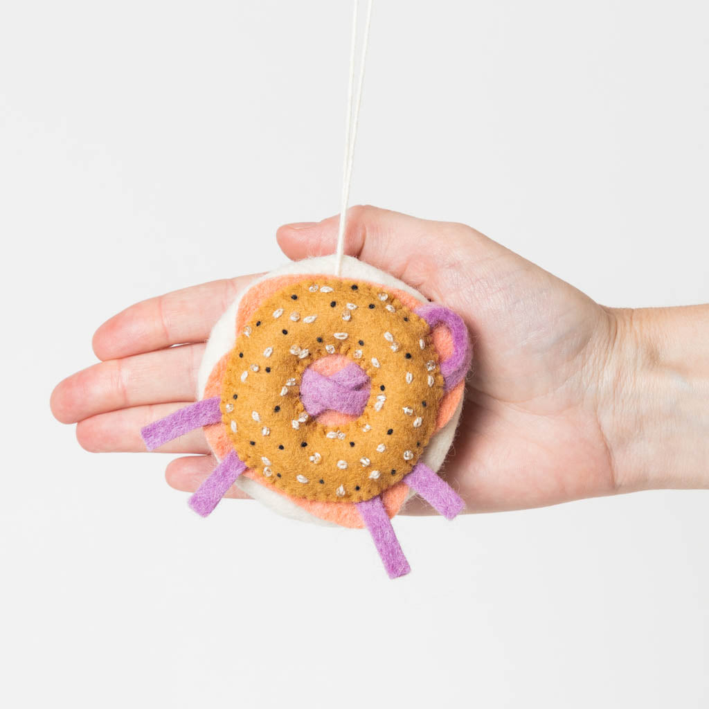 Everything Bagel with Lox Ornament