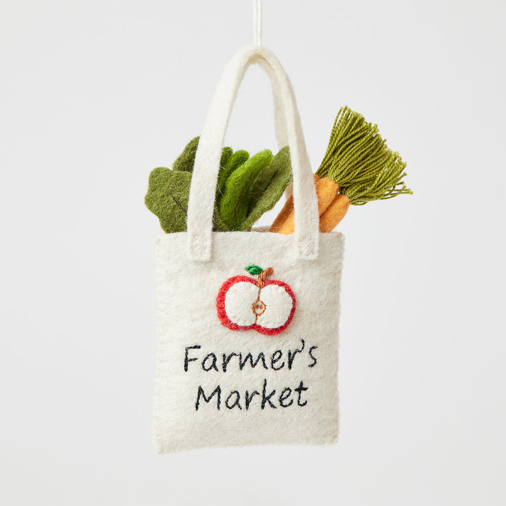 Farmer's Market Tote Ornament