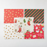 Festive Christmas Wrapping Sheets Set of 5