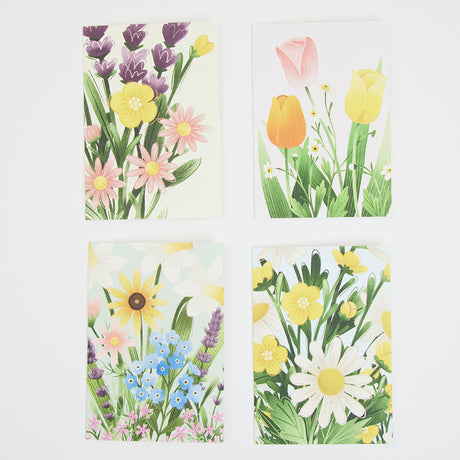 Floral Garden Assorted Cards Set of 4