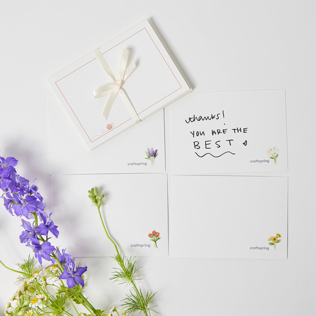 Flower Friends Notecard Set of 4