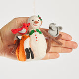 Forest Friends Woodland Snowman Ornament