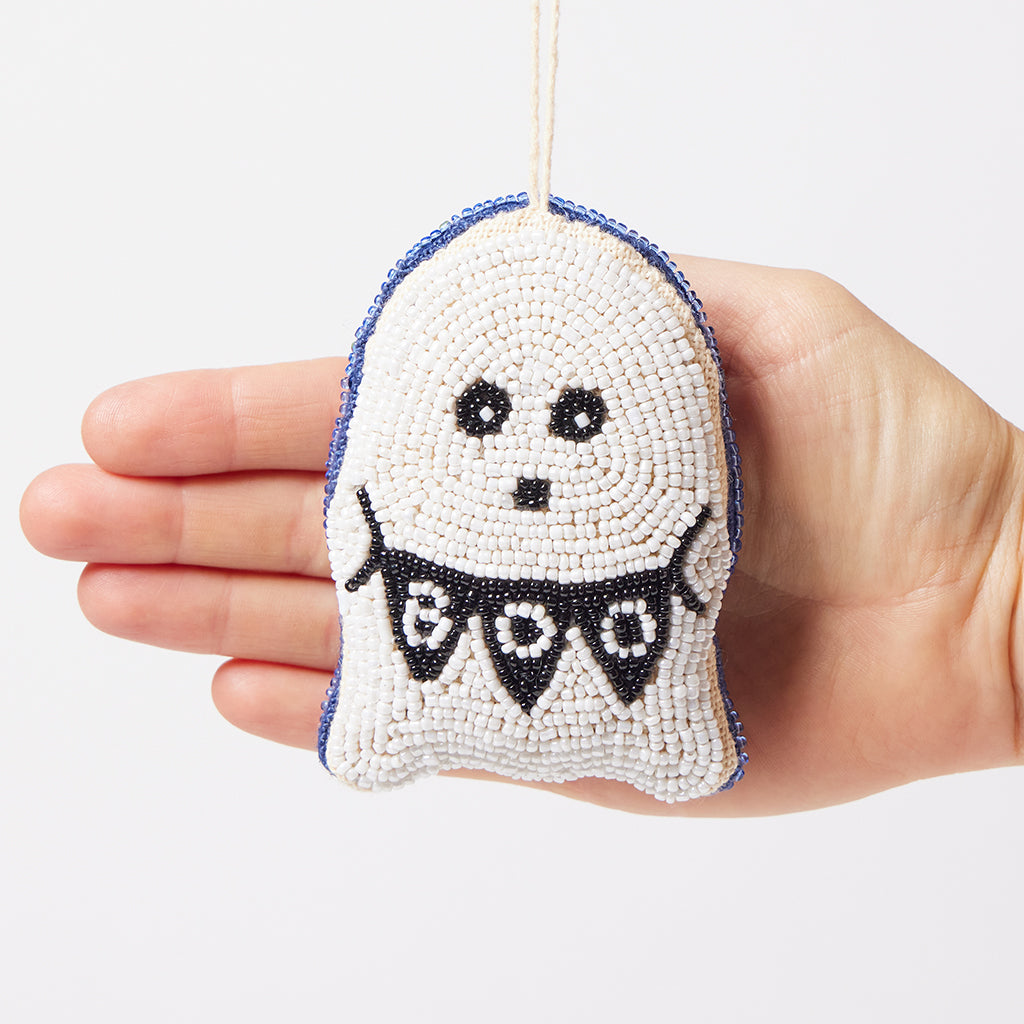 Ghost Beaded Ornament