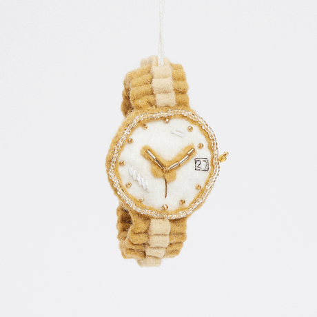 Gold Watch Timepiece Ornament