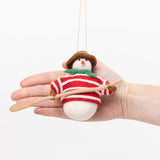 Gondolier Snowman Ornament