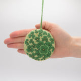 Good Luck Clovers Beaded Ornament