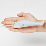 Gray Blue Mystical Narwhal Ornament