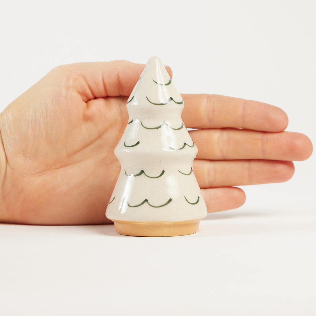 Green Painted Ceramic Christmas Tree