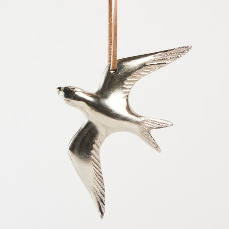 Large Swallow Ornament - Pewter