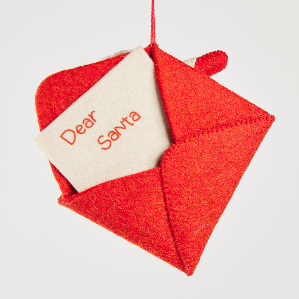 Red Letter to Santa Ornament