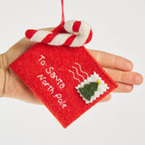 Red Letter to Santa Ornament