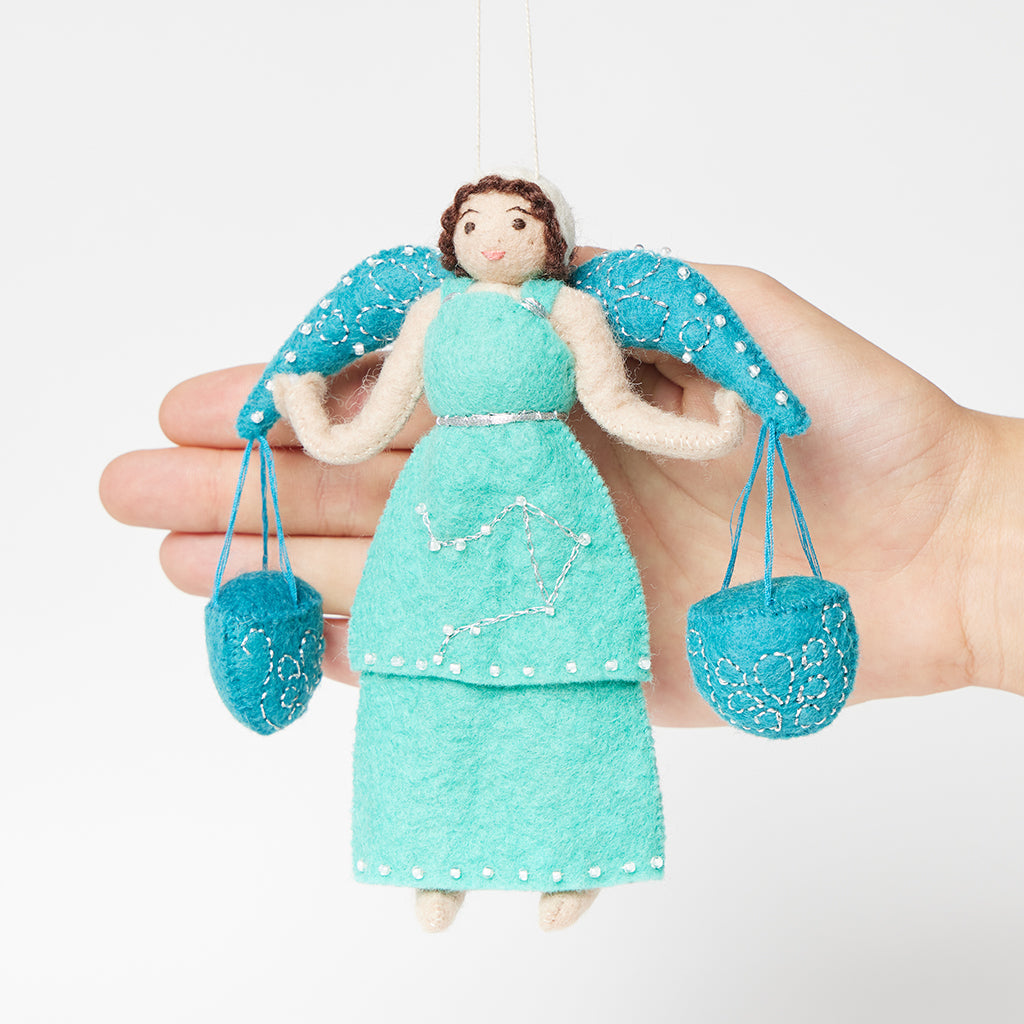 Libra Maiden Zodiac Ornament