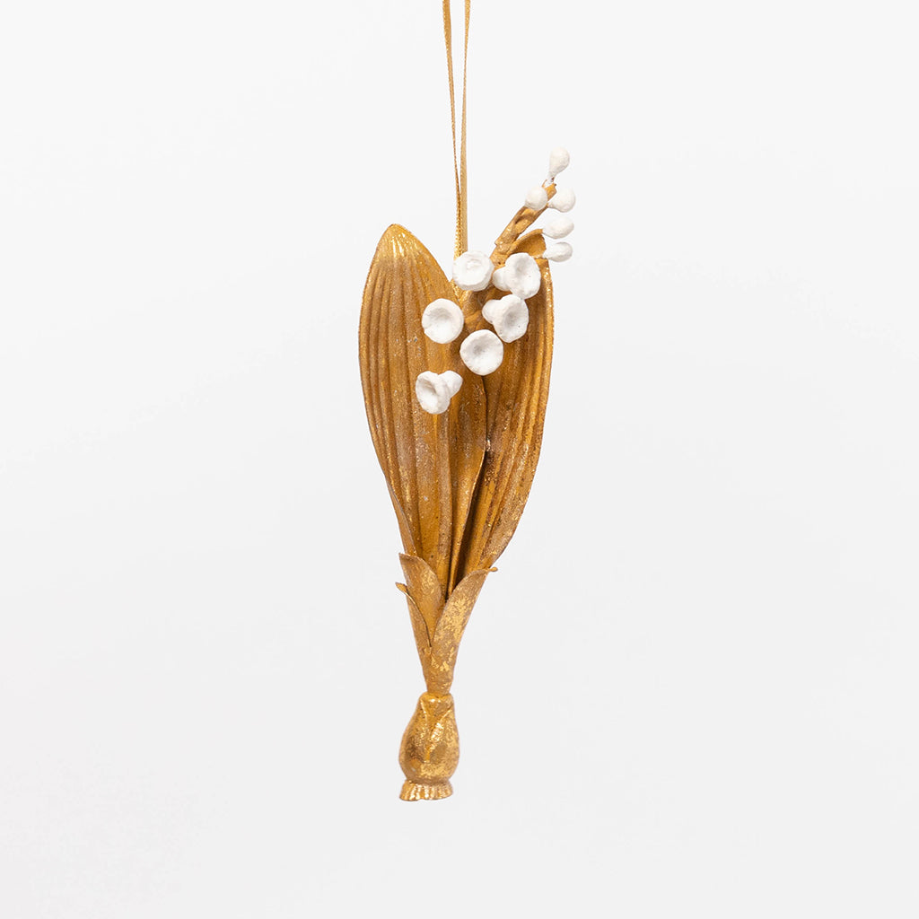 Lily of the Valley Metal Ornament