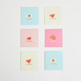 Love Is In The Air Mini Valentine's Cards Set of 6