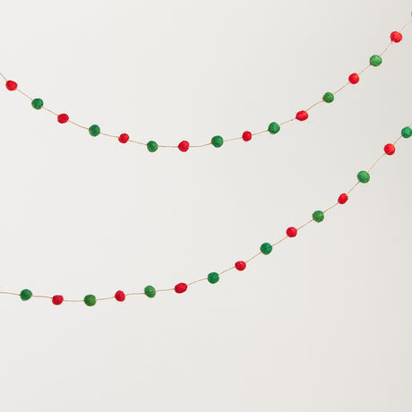 Mini Garland - Red and Green